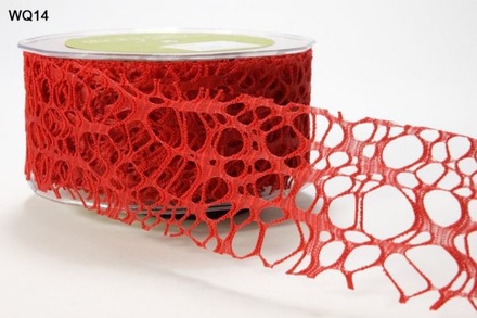 Стрічка "Соти", колір: червоний, ширина 50 мм, довжина 90 см