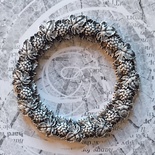 Гіпсова прикраса "Вінок" з патинуванням від E.B.А, 7см, 1 шт.