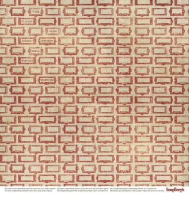 Бумага для скрапбукинга от ScrapBerry's - Архив - Архив, 30,5х30,5 см., 190 гр/м, двусторонняя