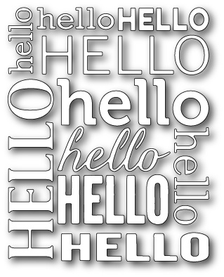 Ніж для вирубки від Poppystamps - Hello Background