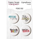 Набір скрап-фішок від ТМ Фабрика Декору з 4 шт. FDSC 002