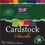 Набор кардстока с внутренним слоем Core'Dinations - Cardstock Darks, 30х30 см