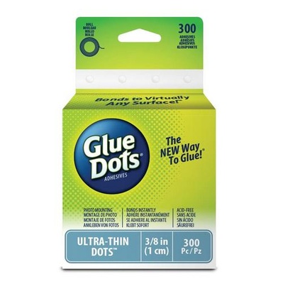 Клеевые капли Glue Dots - Ultra Thin - Roll, 300 штук, 10 мм, в рулоне