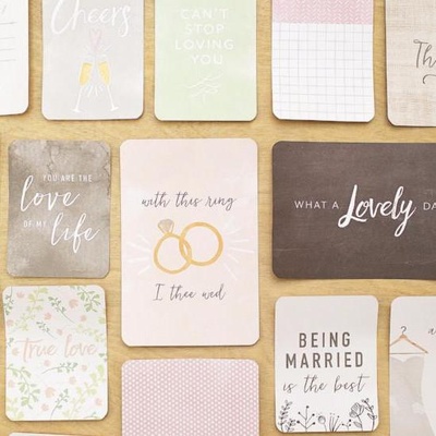 Набір карток Project Life by Becky Higgins - Core Kit - Modern Wedding, 616 штук