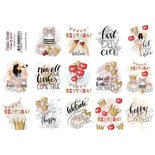 Набір наліпок (стікерів) для журналінгу 2-013, ТМ Фабрика Декору