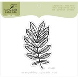 Акриловый штамп Lesia Zgharda FL061 Листок акации, размер 3,4x6,1 см