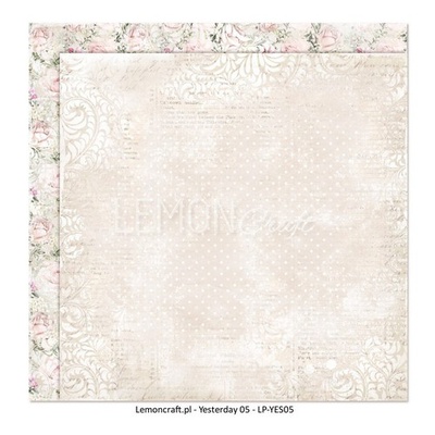 Аркуш двостороннього паперу для скрапбукінгу від LemonCraft - Yesterday 05