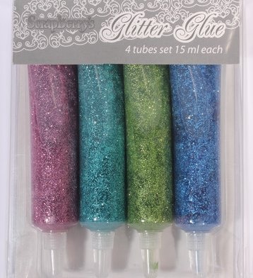 Набор клея с глиттером (4 цвета по 15мл) SCB 091004