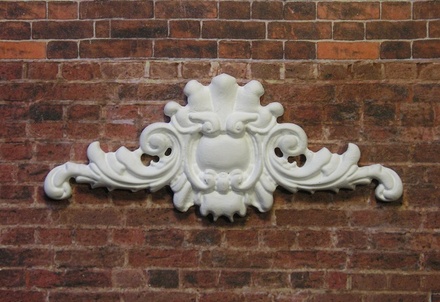 Гіпсовий декор від E.В.A - Вензель, колір білий, 10x4,5см