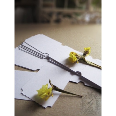 Билетики-заготовки Lesia Zgharda LL014 Белые, 30 штук