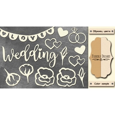 Чипборд Фабрика Декору - FDCH-119, колір молочний, крафт