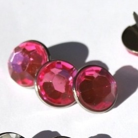 Набір брадсів Eyelet Outlet - Jewel Brads Brads Pink, колір рожевий, 16 мм, 10 штук