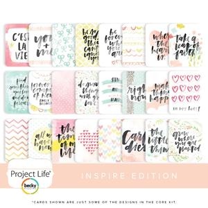 Набір карток Project Life by Becky Higgins - Core Kit - Inspire, 616