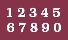 Чипборд від Вензелик - Цифри 03, розмір: 50x112 мм