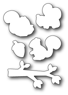 Ніж для вирубки від Poppystamps - Cover Squirrel