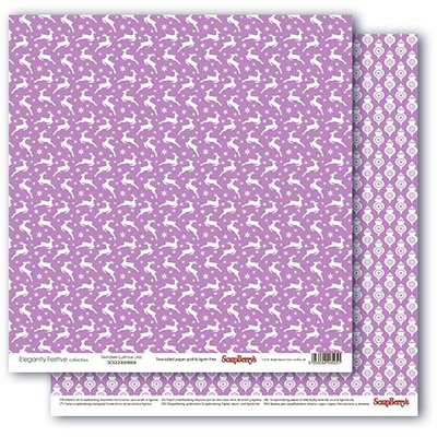 Набор бумаги для скрапбукинга от Scrapberry's - Зимние контрасты (10+2), 30,5х30,5 см, 190 гр/м