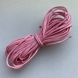 Вощений шнур, рожевий, 1 мм, 5 метрів