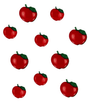 Набір декоративних ґудзиків Dress It Up - Apples