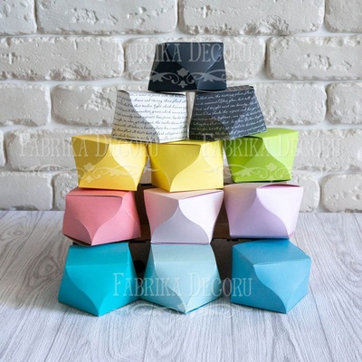 Набір паперових заготовок 009, ТМ Fabrika Dekoru, 6 штук, вибір кольору