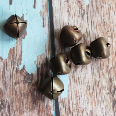 Бубенчик, 14 мм, цвет бронза, 1 шт.