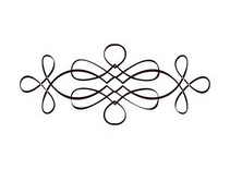 Акриловый штамп W025a Виньетка, размер 1,6 * 3,8 см