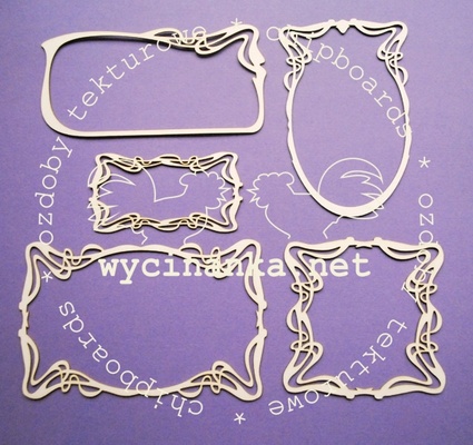 Чипборд від Wycinanka - Рамки, найбільший. 14,3x9 см