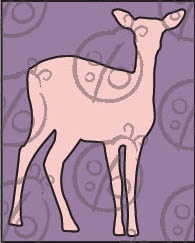 Чипборд. Олень №2. Маленький cb-302