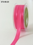 Репсово-сатинова стрічка - Подвійна смужка - рожева, ширина - 16 мм, довжина 90 см