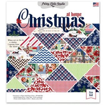 Набір паперу для скрапбукінгу від Pretty Little Studio - Christmas at Home Paper Pack