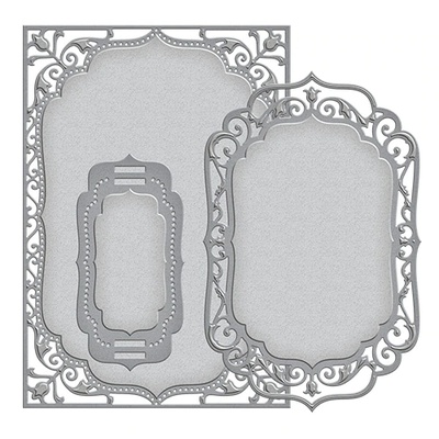 Ножи от Spellbinders - 5х7 Elegant Labels Four - Card Creator, 3 шт.