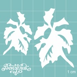 Чипборд від Вензелик - Набір листочків 03, розмір: 64x55 мм