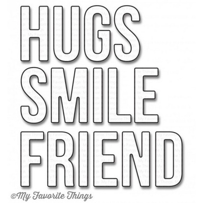 Ніж для вирубки My Favorite Things - Die-namics Words for Friends, 3 шт.