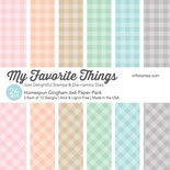 Набір паперу My Favorite Things - Homespun Gingham Paper Pack, розмір 15х15см, 24 аркуші.