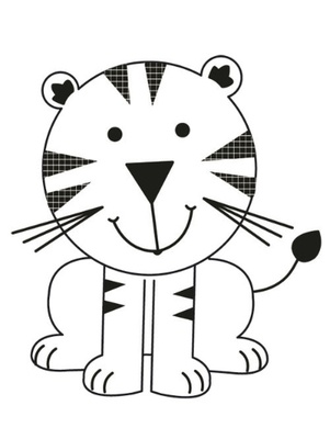 Акриловий штамп від Kaisercraft - TIGER - MINI CLEAR