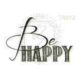 Акриловый штамп Lesia Zgharda TA012 Be HAPPY, размер 3.3х2.2 см