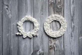 Гипсовые украшения от ScrapEgo - Веночки, 2 шт.