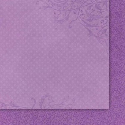 Двусторонний лист бумаги от Galeria Papieru - Fioletowe Fiolki 05