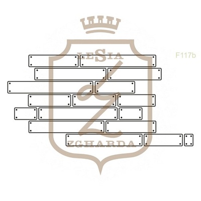 Акриловый штамп Lesia Zgharda F117b ДОШКИ ІЗ ЦВЯШКАМИ КОНТУР, 7х3.4 см.