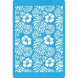 Трафарет - Фабрика Декору - Монстера і гібіскус, 15см20см