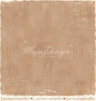 Двусторонний лист бумаги для скрапбукинга от Maja Design - Coffee in the Arbour - Delicious moments, 30x30 см