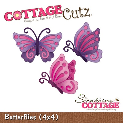 Ніж для вирубки CottageCutz - Butterflies, 10x10 см