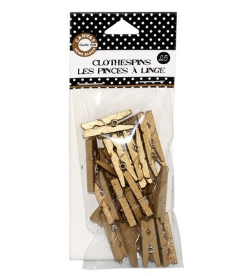 Міні-прищепка Canvas Corp - Gold, 1 штука, довжина 2,5см