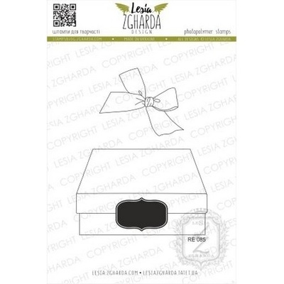 Набір акрилових штампів Lesia Zgharda Подарункова Коробка RE085, 2 шт