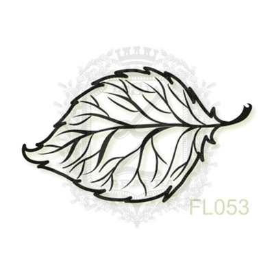 Акриловый штамп Lesia Zgharda FL053 Осенний листочек, размер 3х1.8 см