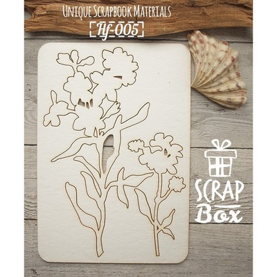 Чипборд ScrapBox - Квіти №3