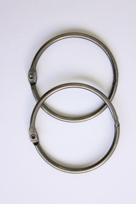 Кольца для альбомов от ScrapBerry's, 2 шт., серебро, 50 мм.