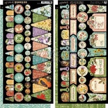 ЦЕНА СНИЖЕНА! Высечки Graphic 45 - Time to Flourish - Banners, размер 15х30 см