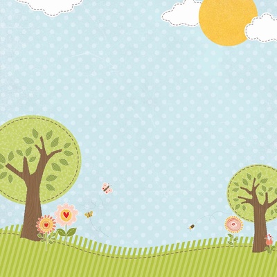 Лист бумаги Galeria Papieru - Letni czas-01, 30,5 x 30,5 см