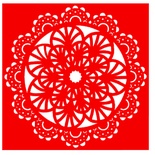 Трафарет - Салфетка2, 15*20см