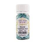 Паєтки розетки міні, блакитні металік 512, ТМ Фабрика Декору